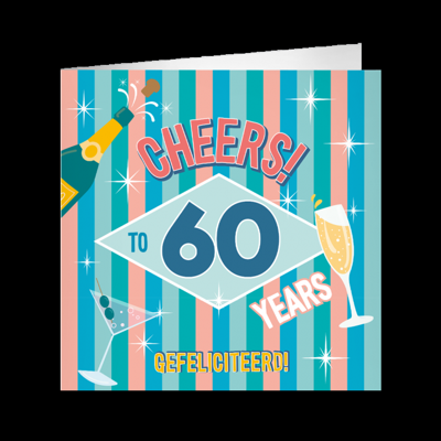 XL Greeting Cards 60 jaar