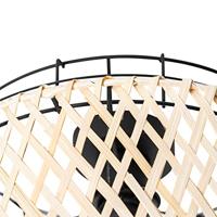 QAZQA Oosterse plafondlamp zwart met bamboe - Irena - thumbnail