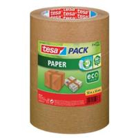 Tesapack paper ecoLogo, ft 50 mm x 50 m, bruin, pak van 3 stuks - thumbnail
