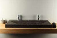 Naturstein Waschbecken 120 cm Waschschale BE-004-2k - thumbnail