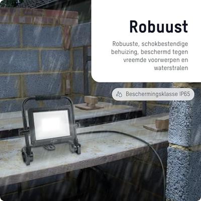 Ansmann FL100W-AC Bouwlamp Energielabel E (A - G) 100 W 12000 lm Daglichtwit Ansmann FL100W-AC Bouwlamp Energielabel E (A - G) 100 W 12000 lm Daglichtwit