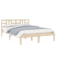Bedframe massief hout 135x190 cm - thumbnail