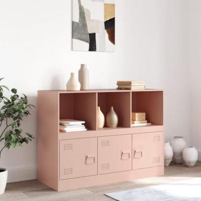 Dressoir 99x39x73 cm staal roze Dressoir 99x39x73 cm staal roze