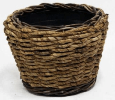 Rotan Drypot Abaca grote plantenmand 43x30cm