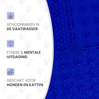 Eat Slow Live Longer Lick Mat Quad Blue - thumbnail