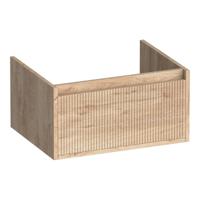 Brauer Hope Wavy - Onderkast - 60 cm - met 1 Softclose Lade Greeploos en 1 Sifon Uitsparing - Forest Wheat - thumbnail