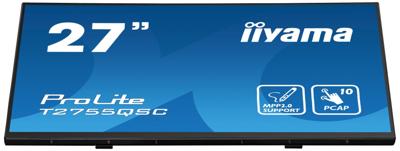 iiyama ProLite T2755QSC-B1 computer monitor 68,6 cm (27") 2560 x 1440 Pixels Quad HD LCD Touchscreen Zwart