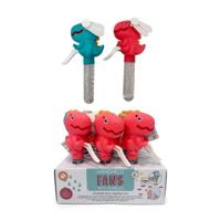 Dinosaurus Draagbare Handventilator met bellenblaas - thumbnail