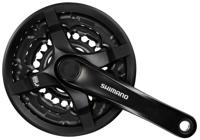 Shimano crankstel tourney cg triple 24-34-42 170mm zw. -4mm - thumbnail