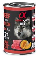 ALPHA SPIRIT WET Rundvlees met meloen - natvoer voor honden - 400g - thumbnail