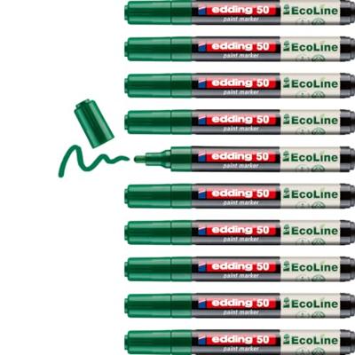 Paintmarker edding 50 eco waterbasis 2-3mm groen | 10 stuks