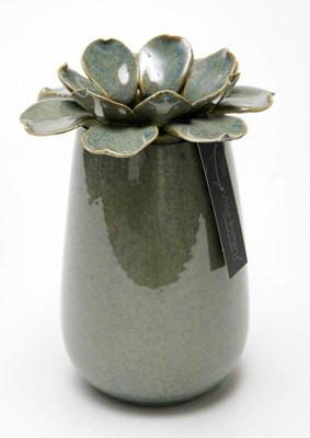 Madelief Vaas porselein 14x20cm blauw Madelief Vaas porselein 14x20cm blauw