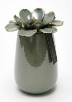 Madelief Vaas porselein 14x20cm blauw - thumbnail