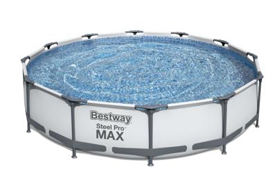 BESTWAY Steel Pro Max bovengronds zwembad - Rond - Diameter 366 x 76 cm, patroonfilter