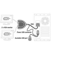 Delock 61968 2-poorts VGA-datasplitter 450 MHz - thumbnail