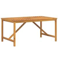 Tuintafel 150x90x74 cm massief acaciahout - thumbnail