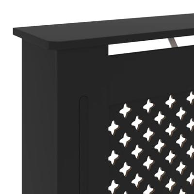 Radiatorombouw 78 cm MDF zwart - thumbnail