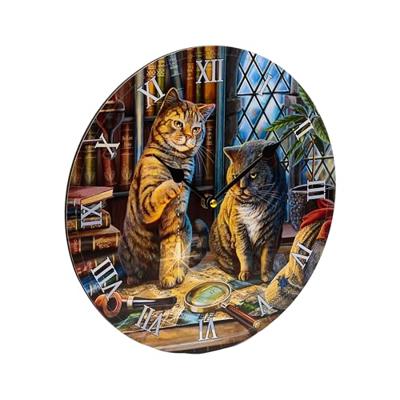 Lisa Parker Purrlock Holmes Kat Bedrukte Klok
