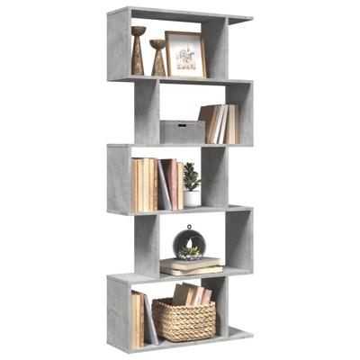 Kamerscherm / boekenkast 5-laags 70x24x161 cm hout betongrijs Kamerscherm / boekenkast 5-laags 70x24x161 cm hout betongrijs