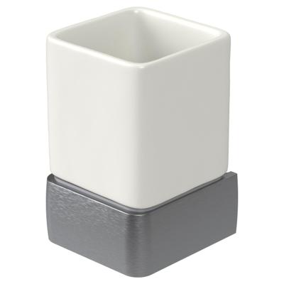 Haceka Aline Glashouder aluminium Geborsteld Grijs 1196893 Haceka Aline Glashouder aluminium Geborsteld Grijs 1196893