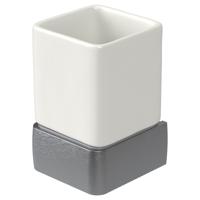 Haceka Aline Glashouder aluminium Geborsteld Grijs 1196893 - thumbnail