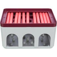 TRIXIE CAT ACTIVITY ROD BOX WIT / BORDEAUX 20X16X12 CM - thumbnail