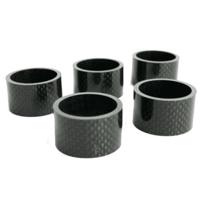 Hzb spacers 28.6 mm 1-1/8 inch oversized 20 mm carbon 5 stuks 6500033 - thumbnail