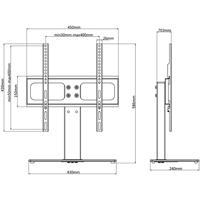 TV-standaard voor 26-42 inch scherm 30 kg Max VESA 400x400 mm - thumbnail