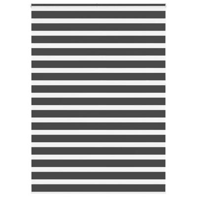 VidaXL Zebra rolgordijn 165x230 cm stofbreedte 160,9 cm zwart