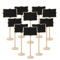 10 stuks Blackboard houten schoolbord mini bericht prikbord tabel bruiloft Feestdecoratie - thumbnail