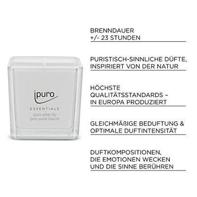 IPuro geurkaars white lily 125gr. IPuro geurkaars white lily 125gr.