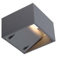 Wandlamp LOGS WALL zilvergrijs 1xLED 3000K