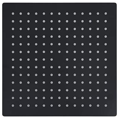 VidaXL Regendouchekop vierkant 25x25 cm roestvrij staal zwart