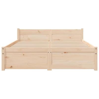 Bedframe massief hout 120x190 cm