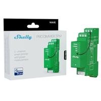 Shelly Wave Pro Dimmer 2PM - Z-Wave verlichtingsdimmer, 2 kanalen, draadloos voor LED en halogeen, montage op DIN-rail - thumbnail