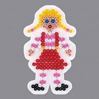 Hama Strijkkralen Grondplaat Meisje Wit - thumbnail