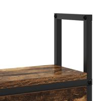 Opberghoofdbord met hoofdeinde met opslag Gerookt eiken 90 cm Bewerkt hout - thumbnail