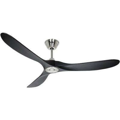 CasaFan ECO GENUINO 152 BN-MS Plafondventilator 16.6 W (Ø x h) 1520 mm x 285 mm Chroom Met afstandsbediening, Met wintermodus