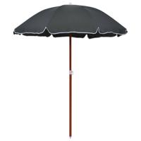 VidaXL Parasol met stalen paal 180 cm antracietkleurig - thumbnail