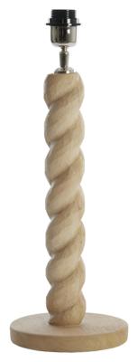 Light & Living Tafellamp 'Nanno' Mangohout, kleur Mat Naturel (excl. kap)