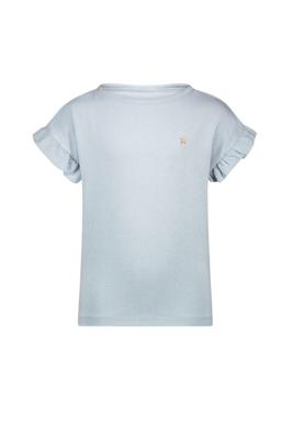 Like Flo zomer t-shirt meisjes - blauw - jersey, glitter - Emma