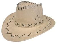 Hoed Cowboy Suede Taupe - thumbnail