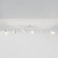 Riga - LED plafondlamp - 30 Watt 2345 lumen - 6 spots - 2700K Warm wit - Draaibaar en dimbaar - GU10 - Kantelbaar - Plafondspot - IP20 Voor binnen - Wit - thumbnail