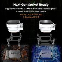 Montech hyperflow digital 360 waterkoeling (wit) - thumbnail