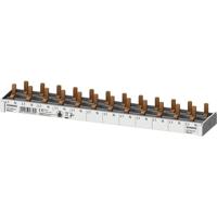 Siemens 5ST36740 Stiftlijst Aantal rijen 2 Meerdere kleuren 10 mm² 63 A 230 V Geleidertype = L, N 1 stuk(s) - thumbnail