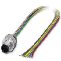 Phoenix Contact 1523502 Sensor/actuator inbouwconnector M12 Aantal polen (sensoren): 8 Stekker, inbouw 0.50 m 1 stuk(s) - thumbnail