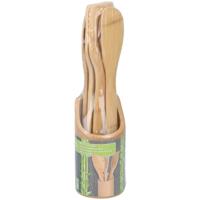 Spatelset 5 stuks hout - thumbnail