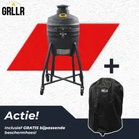 GRLLR Ember Classic 16 Onderstel Charocal Black Kamado BBQ Mat Zwart Trolley Stand - thumbnail