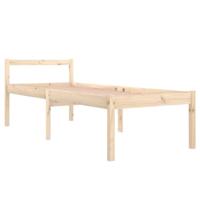 Seniorenbed massief grenenhout wit 75x190 cm - thumbnail
