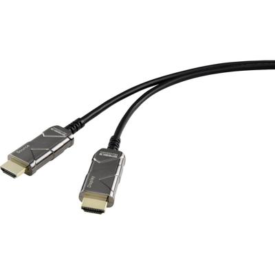 SpeaKa Professional SP-8821988 HDMI-kabel HDMI Aansluitkabel HDMI-A-stekker, HDMI-A-stekker 15.00 m Zwart 8K UHD